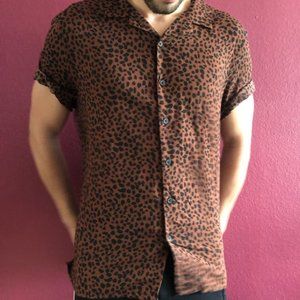 Men's Leopard Print Shirt
